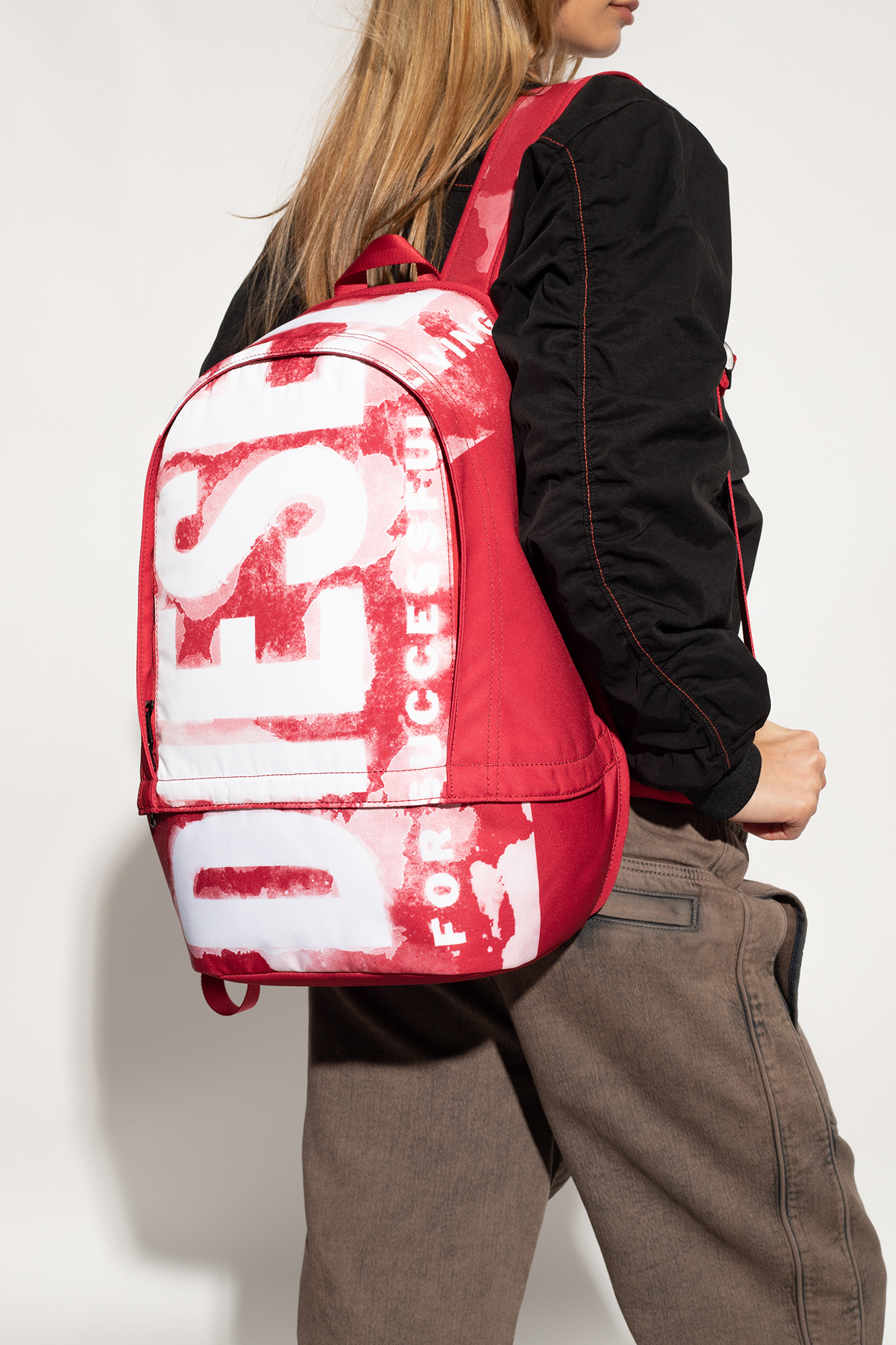 Red RAVE backpack Diesel Vitkac Canada